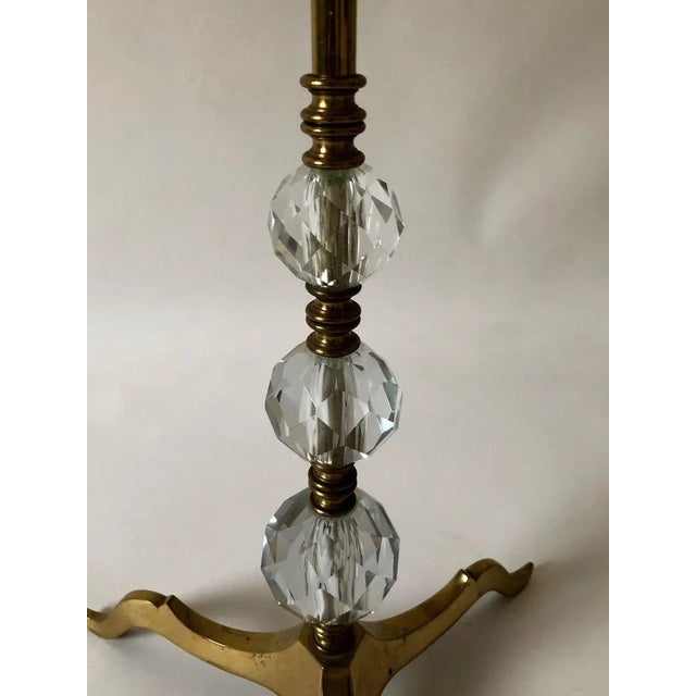 Metal Hollywood Regency Style Floor Lamp from Lobmeyr, 1950s For Sale - Image 7 of 11