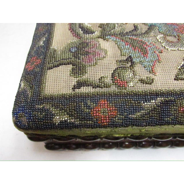 English Victorian Beadwork Box For Sale - Image 9 of 17