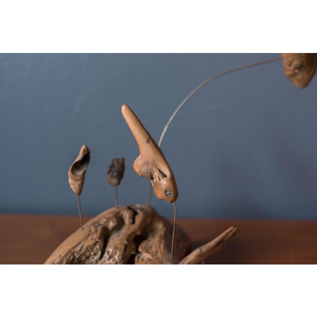 Mid Century Modern Abstract Driftwood Suspended Table Sculpture For Sale - Image 9 of 10