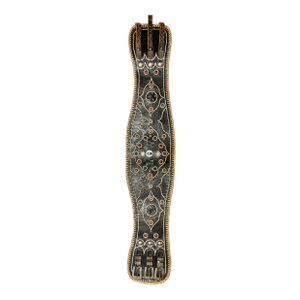 Mid-Century Jeweled Leather Trophy Belt
