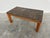 Brown Modernist Fossil Marble Coffee Table with Wooden Base, 1970s For Sale - Image 8 of 10