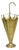 Vintage Art Deco Embossed Brass Figural Umbrella Form Umbrella Stand Holder For Sale