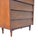 Vintage Mid Century Modern Tall Highboy Dresser in Tessellated Layered Design Chest of Drawers For Sale - Image 9 of 9