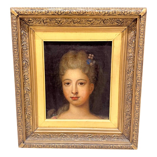 After Jean-Marc Nattier, Portrait, 1800s, Oil on Canvas, Framed For Sale