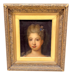 After Jean-Marc Nattier, Portrait, 1800s, Oil on Canvas, Framed