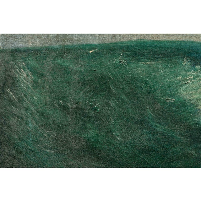 1925 Schooner Painting by M. Johnson For Sale In Chicago - Image 6 of 6