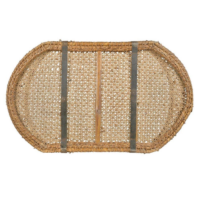 Woven Wicker Hanging Basket For Sale - Image 3 of 8