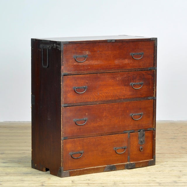 Japanese Tansu Chest of Drawers, 1890 For Sale - Image 11 of 11