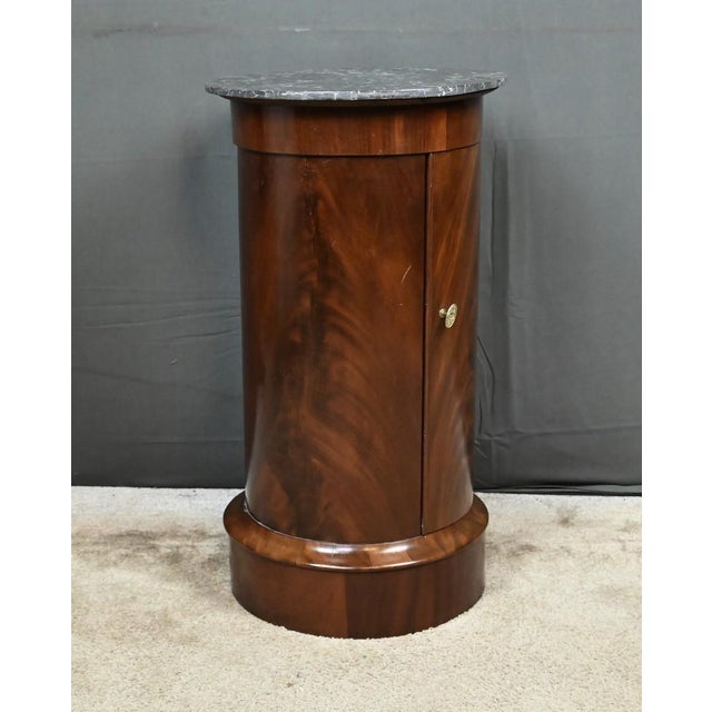 Empire Style Mahogany Nightstand, Late 19th Century For Sale - Image 9 of 14