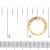 Metal 14K Yellow Gold Plated .925 Sterling Silver 2.0 Cttw Round Brilliant Cut Diamond 10 Stone Anniversary Band Ring (J-K Color, I1-I2 Clarity) - Size 8 For Sale - Image 7 of 7