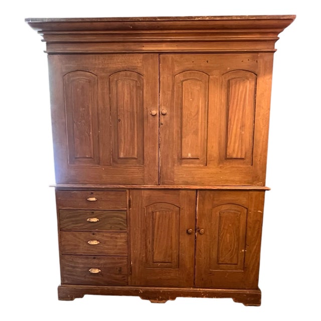 Antique Country Maids Pantry Cabinet For Sale