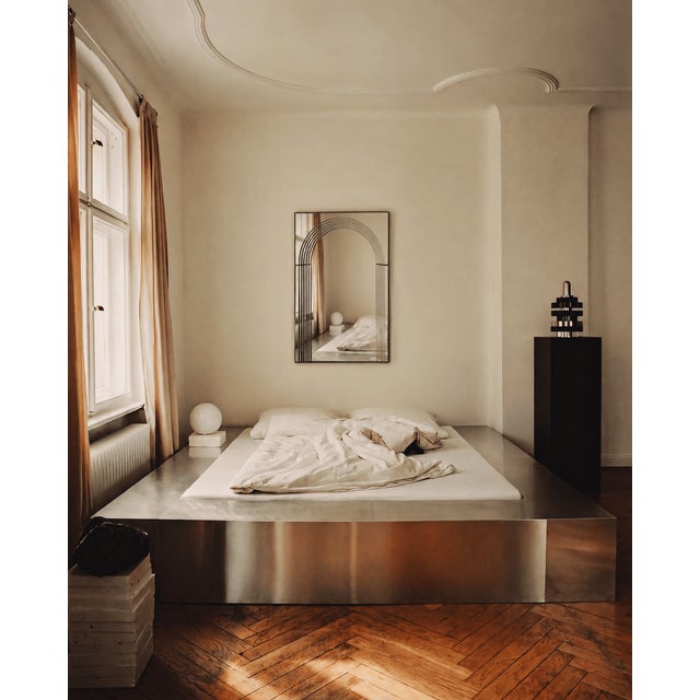 Art Deco Mirror from Deknudt, 1960s, in Very Good conditions. Designed 1960 to 1969 This piece is attributed to the...