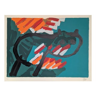 Karel Appel, Green Cat, 1978, LIthograph For Sale