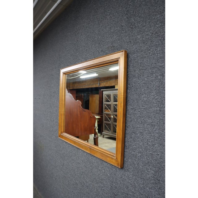 Traditional Hitchcock Maple Framed Wall Mirror For Sale - Image 3 of 7