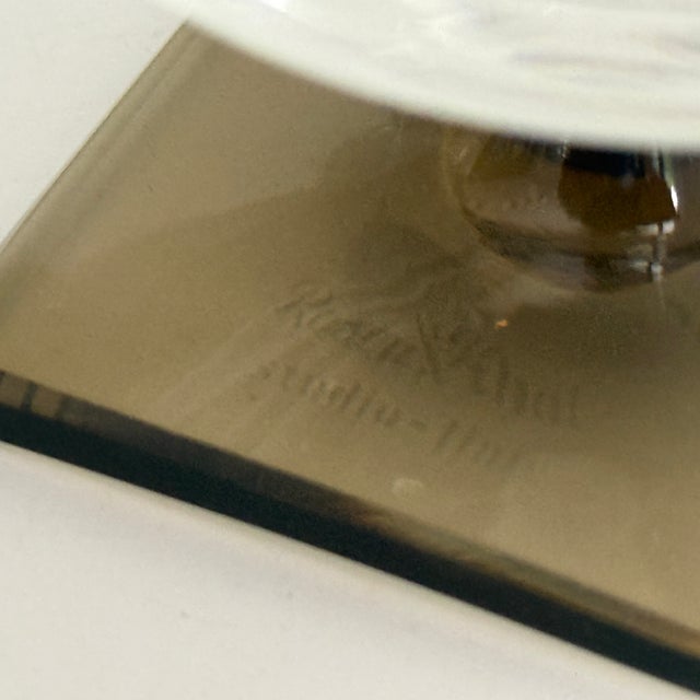 Rosenthal Berlin smoked glass, approx. 6.5 cm high This piece has an attribution mark, I am sure that it is completely...