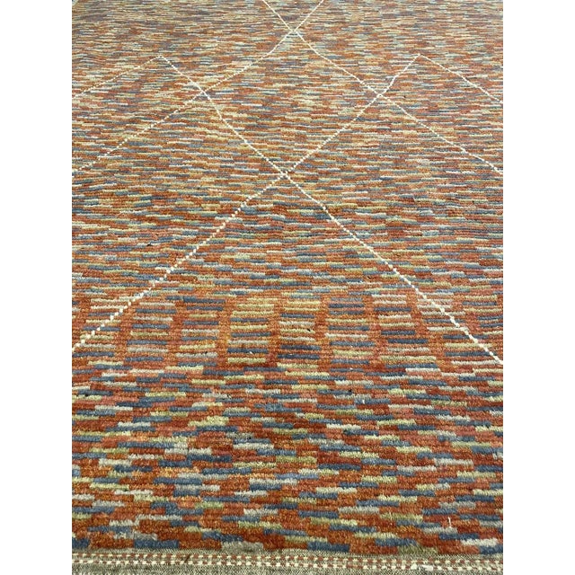 This stunning allover design rug is made of 75% wool & 25% cotton, dyed with pigment from the vegetable. It’s originally a...