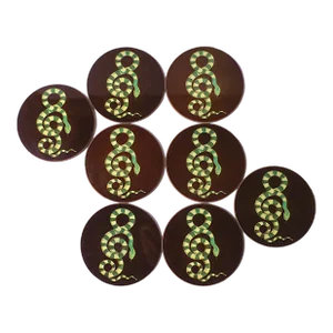 Serpent Snake Coasters, Set of 8