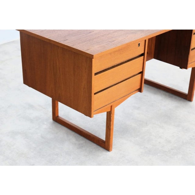 1960s Vintage Danish Desk in Teak, 1960s For Sale - Image 5 of 9