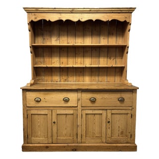 Antique English Pine Dresser For Sale