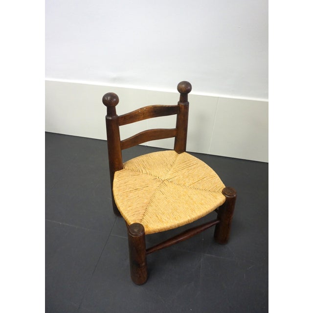 Vintage French Low Chair, 1960s For Sale - Image 4 of 7