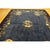 Textile 1920s Antique Blue Navy Traditional Floral Birds Chinese Peking Wool Rug For Sale - Image 7 of 10