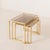 Gold Vintage Brass Nesting Tables, Italy, 1970s, Set of 3 For Sale - Image 8 of 12