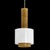 NILS KÄHLER. Rare ceiling lamp, Denmark, mid 20th century. Top and bottom in golden glazed ceramic with geometric relief...