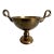 Vintage Brass Swan Pedestal Bowl For Sale