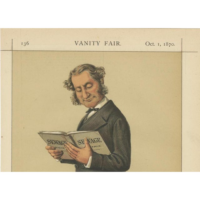 Victorian Conservative Statesman Reading Vanity Fair, 1870, Paper For Sale - Image 4 of 10