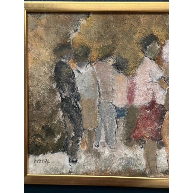 Erling Slagerstad, Gathering, 1992, Oil on Panel, Framed For Sale - Image 9 of 16