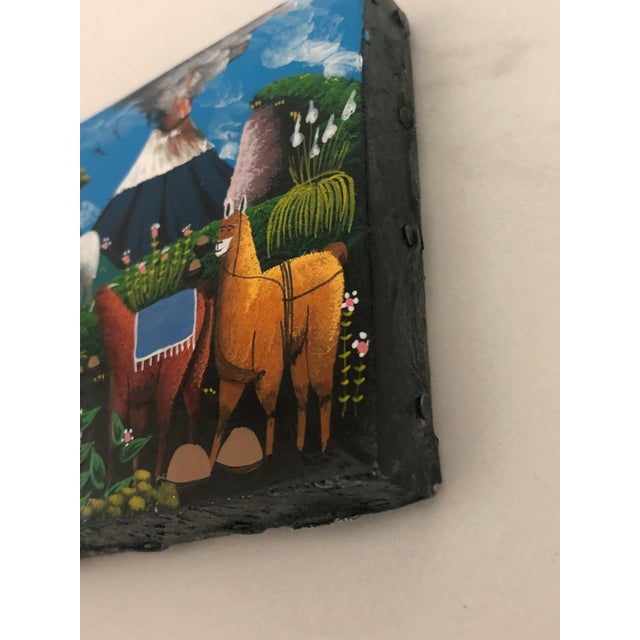 Impressionist Small Peruvian Oil Painting Pastoral Scene For Sale - Image 3 of 13