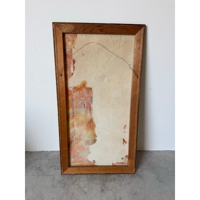 1970s Mid-Century Modern Expressionist Abstract Oil on Canvas Painting, Signed “Pz”/ Sold For Sale - Image 11 of 11