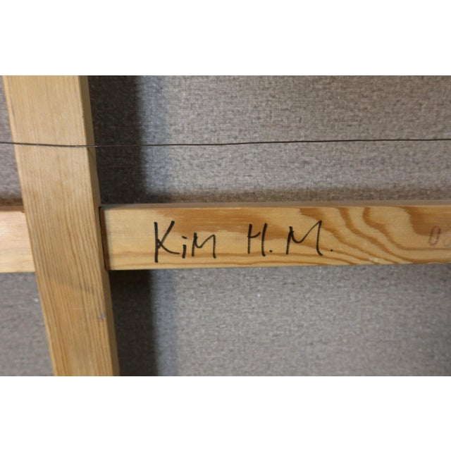 Kim Hm, Composition, 1990s, Oil on Canvas For Sale - Image 6 of 14
