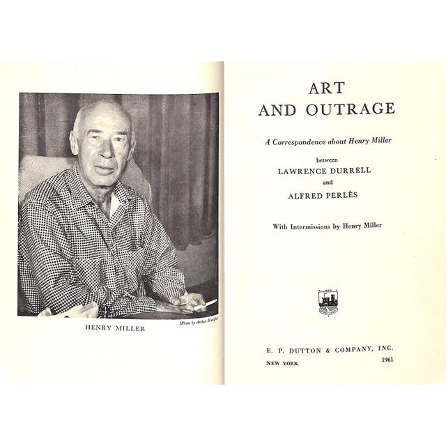 Between Lawrence Durrell And Alfred Perles [63] pp. E.P. Dutton & Company, Inc. 1959 8 1/4" x 5 1/2" The first American...