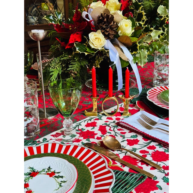 Vintage International Silver Company Solid Brass Candle Holder - Set of 3 For Sale - Image 13 of 14