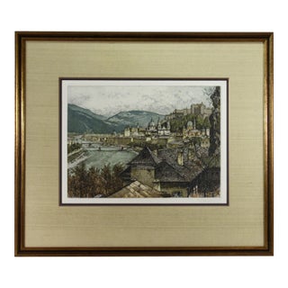 Josef Eidenberger Salzburg View, c.1970 For Sale