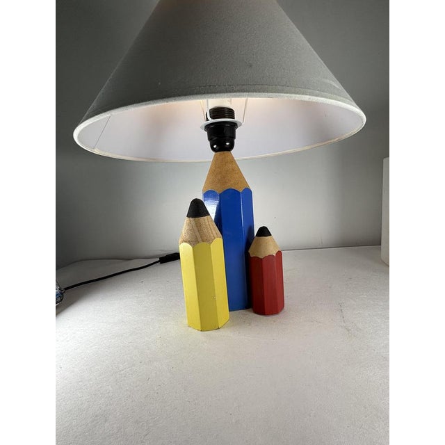 Vintage Pencils Lamp by Pierre Sala, France, 1980s For Sale - Image 6 of 10