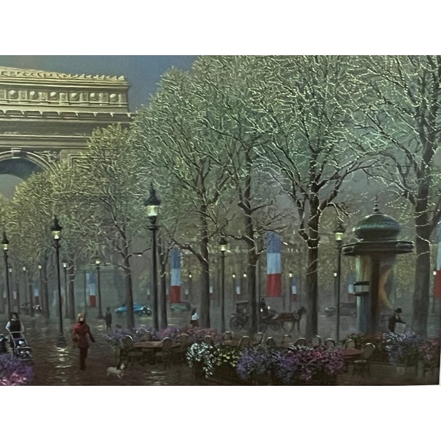 Limited Edition Serio Lithograph "Arc De Triumph" Signed/ 1292/2250 For Sale - Image 4 of 12