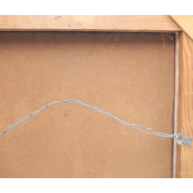 Ruby Red Leonardo Nierman Oil on Panel Painting 1969 For Sale - Image 8 of 15