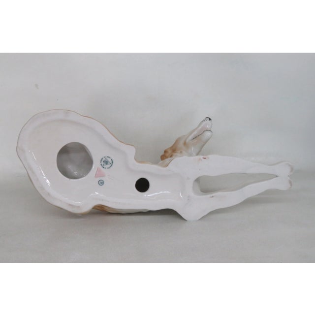 Royal Dux Porcelain Borzoi Hound Dog Czech Republic Figurine For Sale - Image 4 of 11