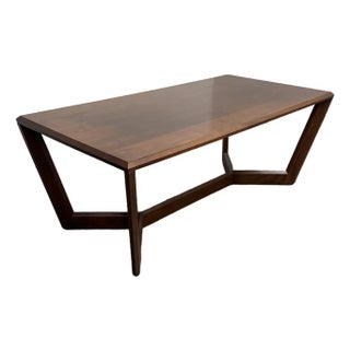 Copeland Furniture Fusion Rectangular Walnut Coffee Table For Sale