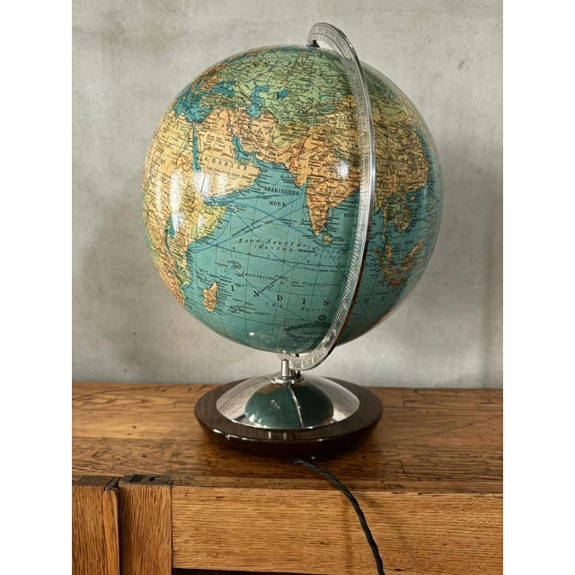 1960s Vintage German Columbus Duo Glass Globe Lamp, 1960s For Sale - Image 5 of 11