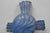 Blue Vintage Religious Jesus Sculpted Resin Blue Mid Century Wall Crucifix Cross For Sale - Image 8 of 14