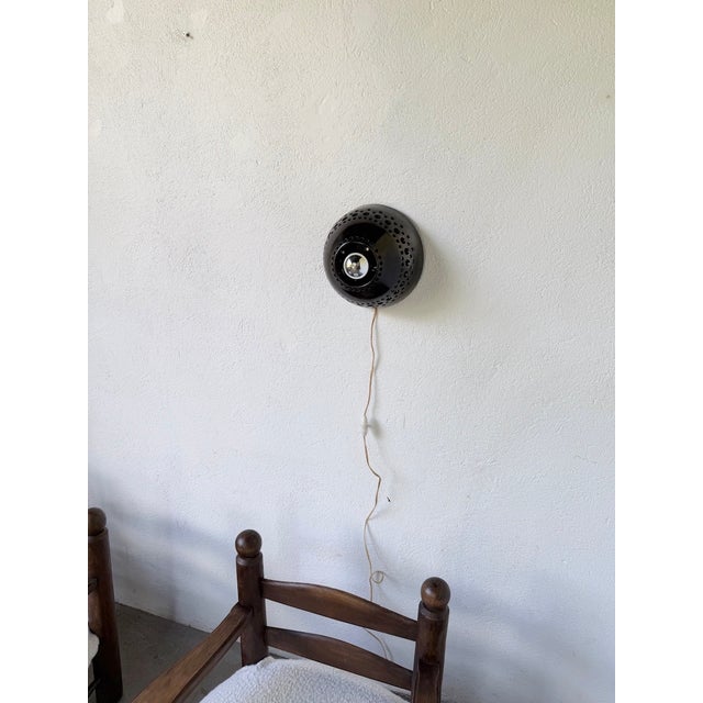 Ceramic Wall Light in the style of Pelletier, 1960s For Sale - Image 4 of 18