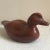 Vintage Hand-Carved Redwood Buffelhead Duck For Sale - Image 9 of 12