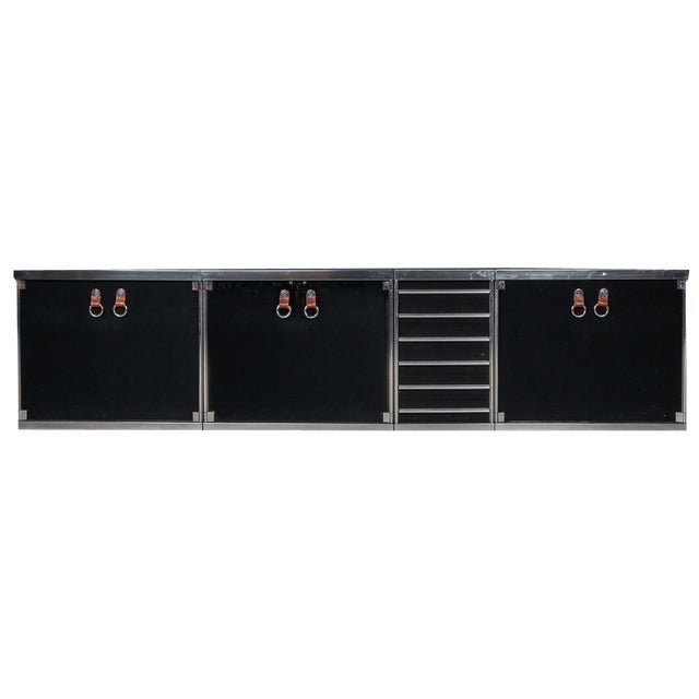 French 4-Piece Sideboard by Guido Faleschini for Hermes, 1970s, Set of 4 For Sale