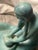 1940s Van Briggle Pottery Vintage Ming Blue Native American Indian Girl Grinding Corn Maize For Sale - Image 5 of 12