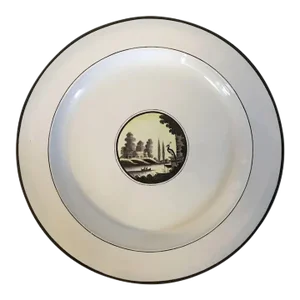 Large Antique 1790 English Wedgwood Creamware Neoclassical Plate
