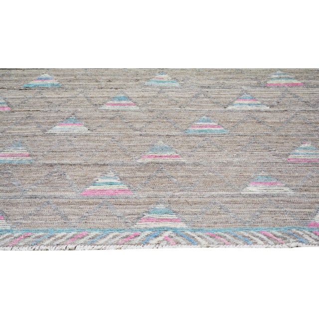 Moroccan Hand Knotted Wool Rug, 6'5"x10'1" For Sale - Image 4 of 6
