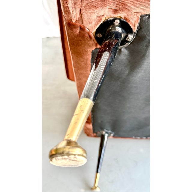 Mid-Century Modern Velvet Lounge Chair by Marco Zanuso for Arflex, Italy, 1950s For Sale - Image 12 of 15